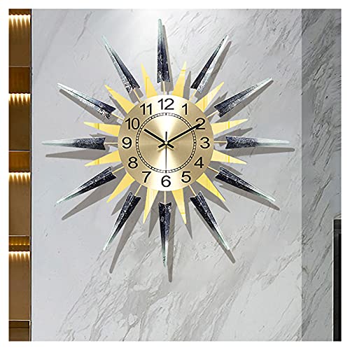 Horloges murales design 3D en métal pour un salon moderne et silencieux
