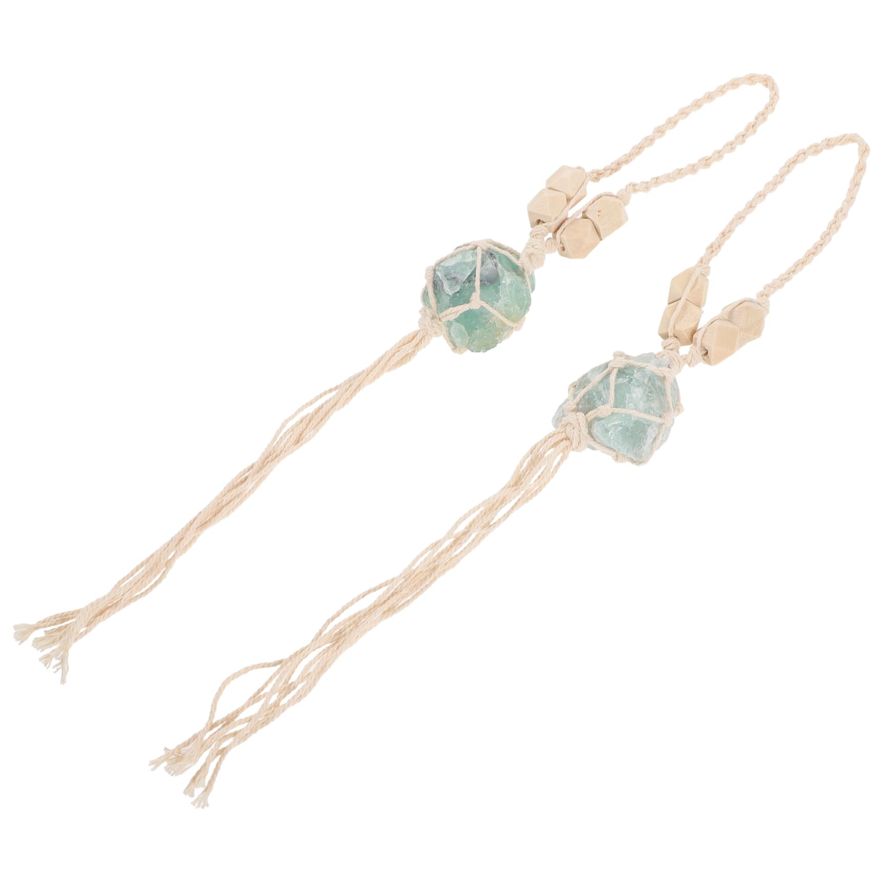Hemobllo 5 Ensembles Pendentif pour Décoration De Mur Accessoire De Rétroviseur Élégant Fluorite pour Décoration Intérieure 2 Pièces * 5