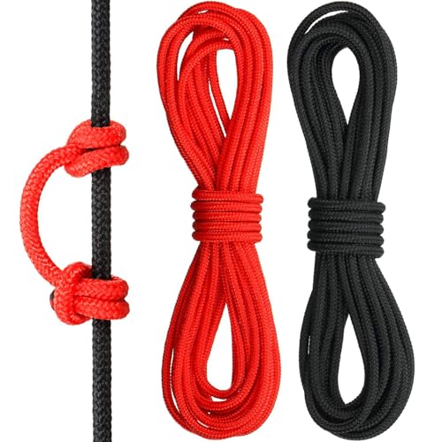 KURUGEILI 6m/20ft Archery D Loop Rope String Bowstring Serving Thread Release Material Loop Buckle Ring Nocking D Loop Rope String for Compound Bow ?