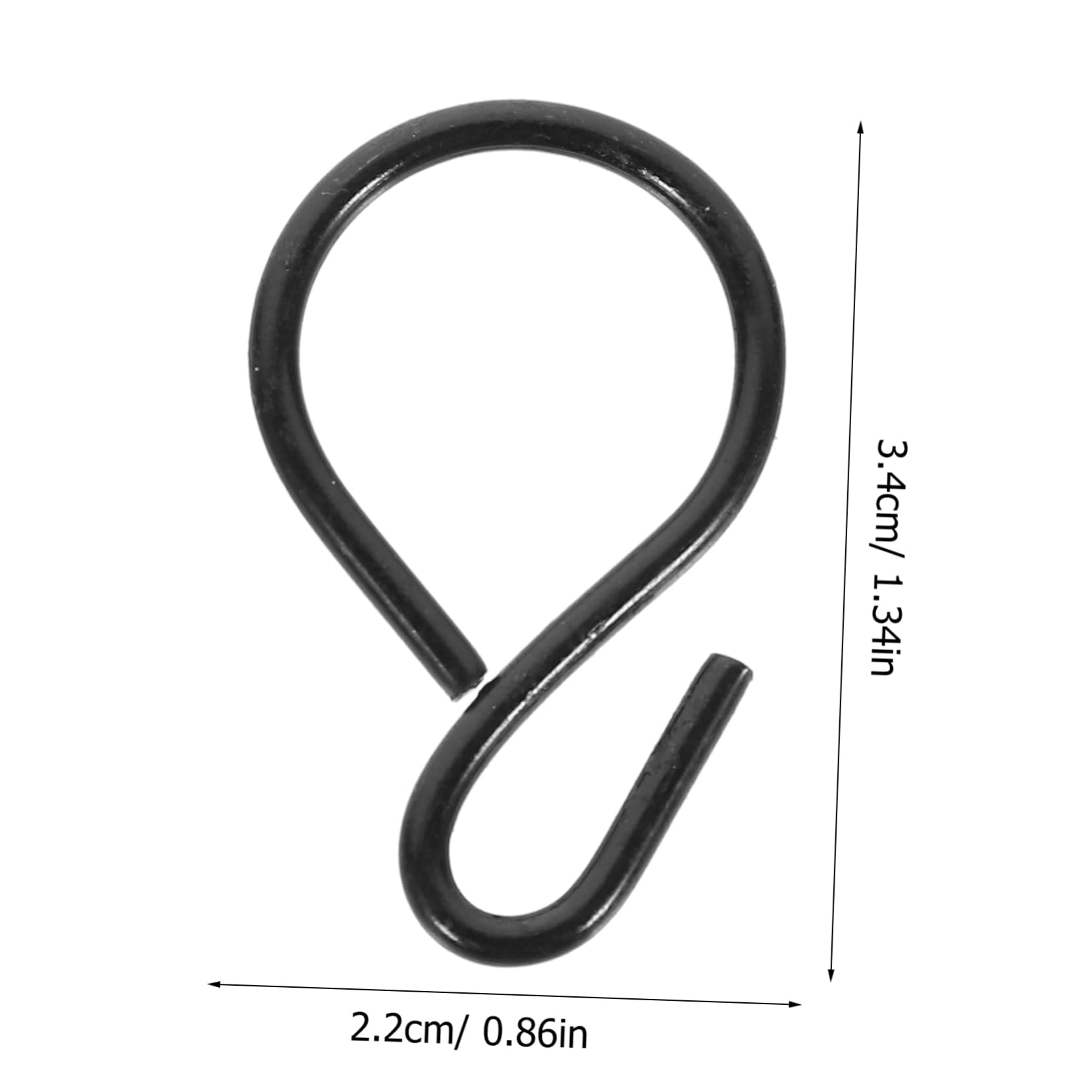 HOOTNEE 6pcs Black Hook Iron Hook Heavy Duty s Hooks Plant Stand Hanger Heavy Duty Clothes Rack Basket Hooks Black s Hooks S Hooks for Hanging Clothes Pots Hangers Iron Hooks