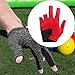 Lljsszr Billiards Glove Left Hand Snooker Accessory,Comfortable,Breathable,Pool Cue Mitt Snooker Cue Sport Glove for Indoor Adults, Red