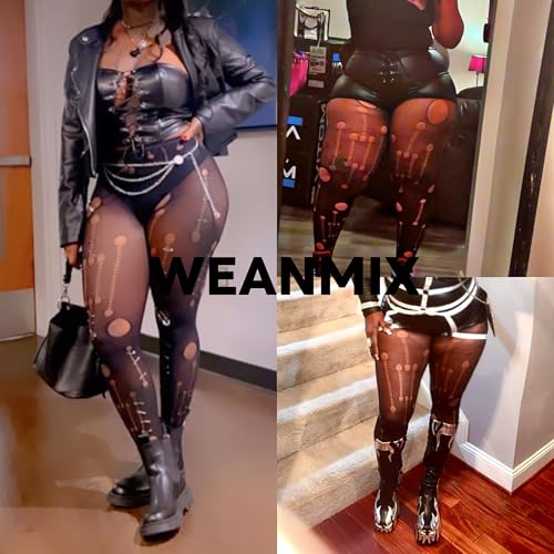 Image of Fishnet Stockings Lace Patterned Tights High Waist Pantyhose Fishnets for Women