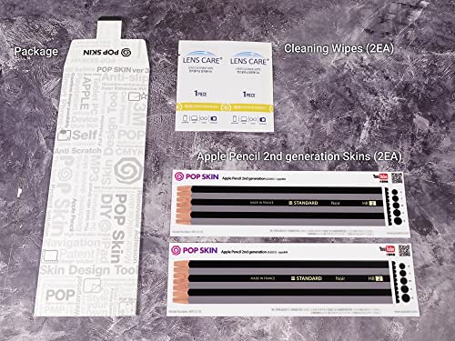 Adhesivo protector premium texturizado Apple Pencil 2 rayas 2