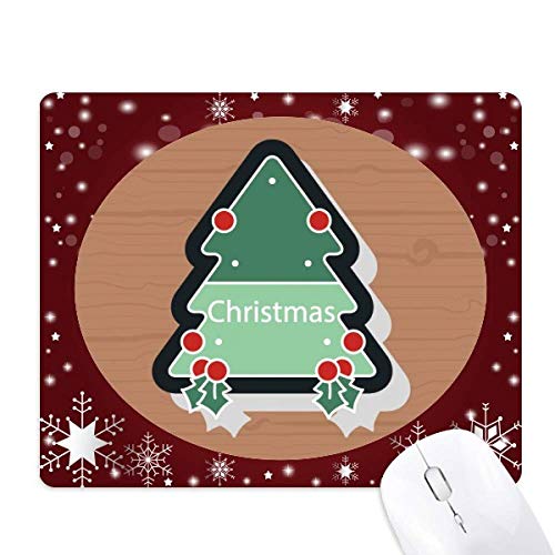Tapis de souris de Noël dessin animé flocon de neige hiver accessoire bureau pc