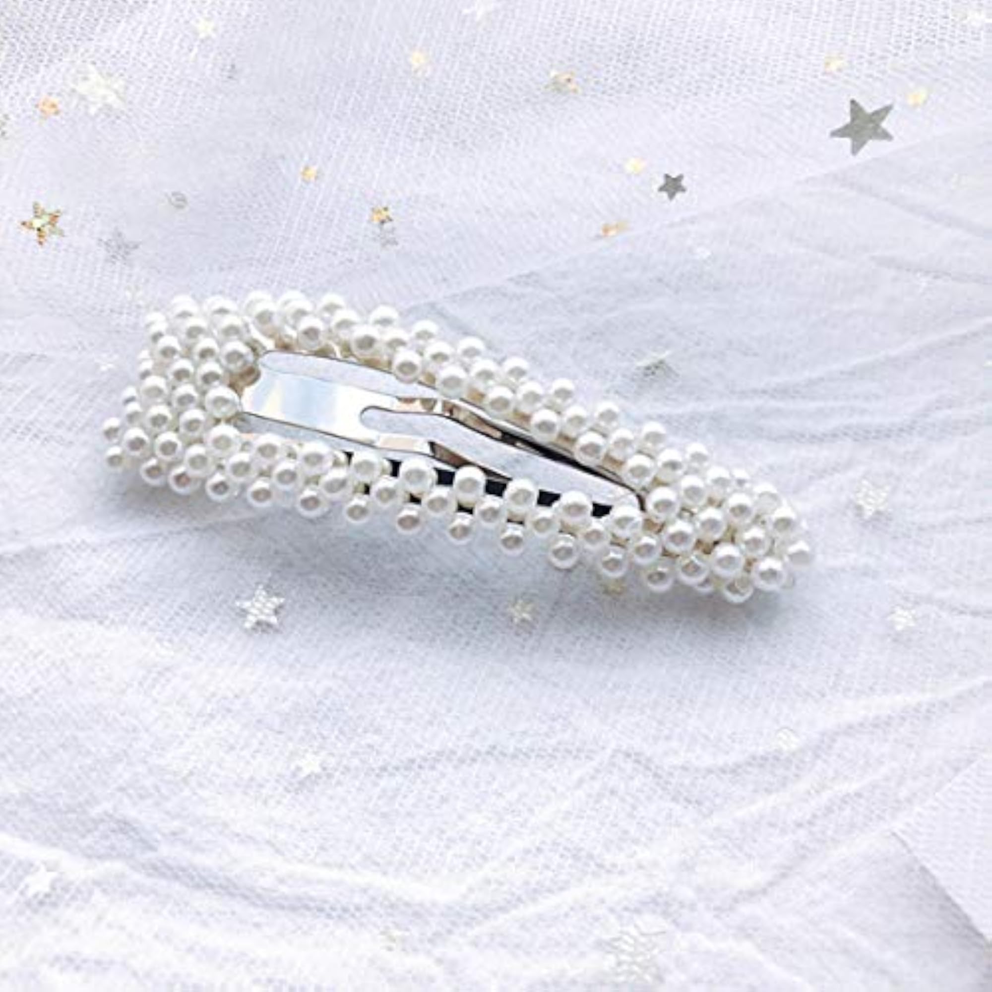 Gracious Pearl Plated Hairclip, Elegant Accessory