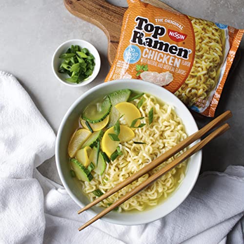 Image of Nissin Foods Top Ramen, Chicken, 3 Ounce (Pack of 6)