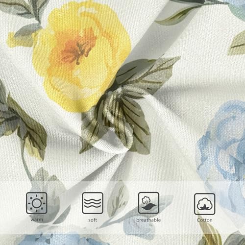 Painted Vintage Floral Flowers Girl Panties Cute Girls Underwear Toddlers Cotton Aesthetic Underpants Briefs 2t3