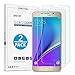 OMOTON 3322750 9H Ultra-Clear Anti-Scratch Tempered-Glass Screen Protector 2.5D Round Edge for Samsung Galaxy Note 5, Pack of 2