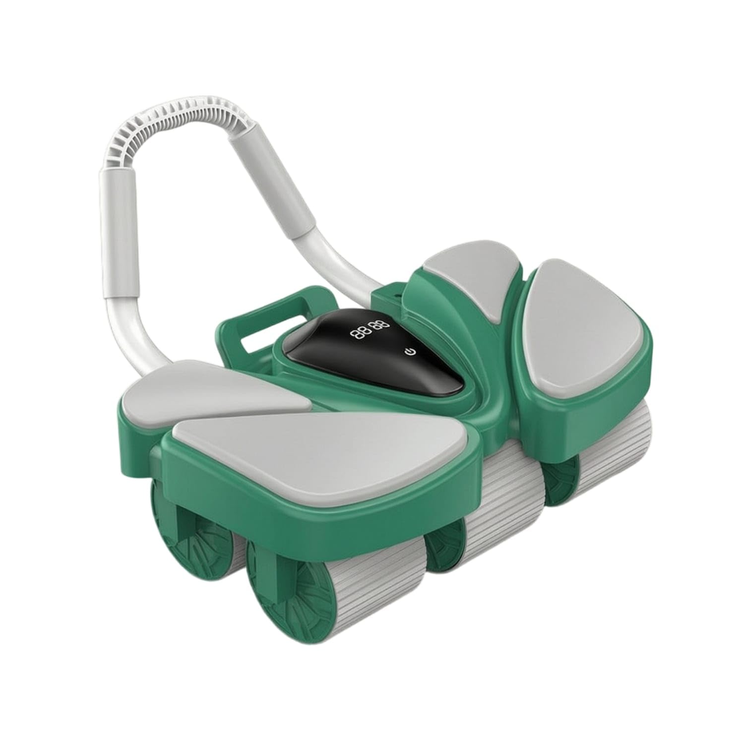 Wear-Resistant Abdominal Wheel with Mats Anti-Slip Ab Roller with Exercise Mats No-Installation Ab Roller Wheel Long-Lasting for Beginners, Floor Workouts,Green, 6W W-display W-mat-image-45