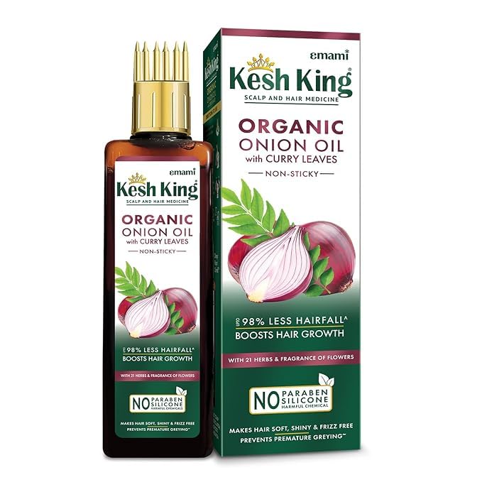 Image of Kesh King Onion Oil With Curry Leaves Reduces Hair Fall 100ml