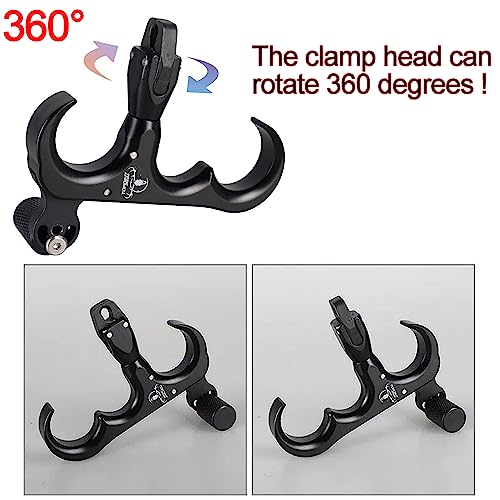 Zshjgjr Archery Bow Release Aid 360° Rotating Head Thumb Release For Compound Bow Hunting Shooting Accessories (Red) #TOP2
