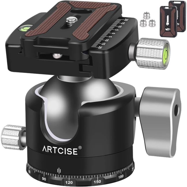 Amazon.com : ARTCISE 50mm Low Profile Ball Head Tripod Head Heavy