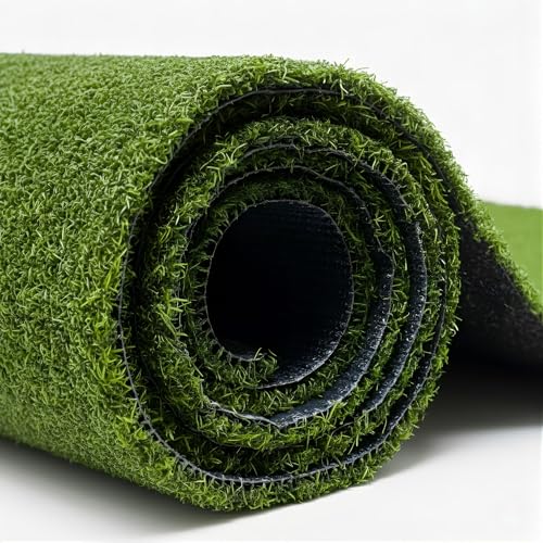 Ottomanson Artificial Grass Turf Runner 2'7' x 15', Fake Grass Rug for Gym Turf Lane, Putting Green...