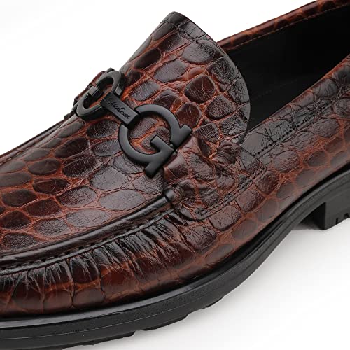 Mens Luxury Leather Penny Loafer, Fashion Comfort Dress Shoes Classical Handmade Slip on Loafer Shoes for Men4