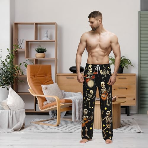 Mens Pajama Pants for Men, Men's Sleep Lounge Pants Bottoms with Pockets，Funny Pjs Sleepwear Gifts for Men4