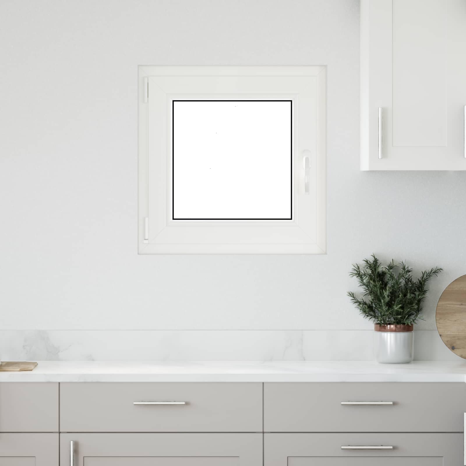 vidaXL Finestra per Soffitta RISOR 50 x 50 cm PVC e Vetro Antracite, Solaio, Isolamento Termico Moderno, Finestre Energy Efficient, Fissaggi in Vetro PVC Silenziati