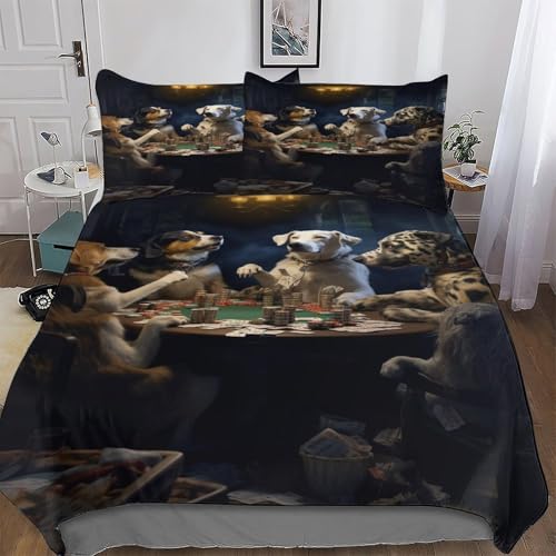 Housse de couette adorable chien en microfibre douce lavable et infroissable - 2