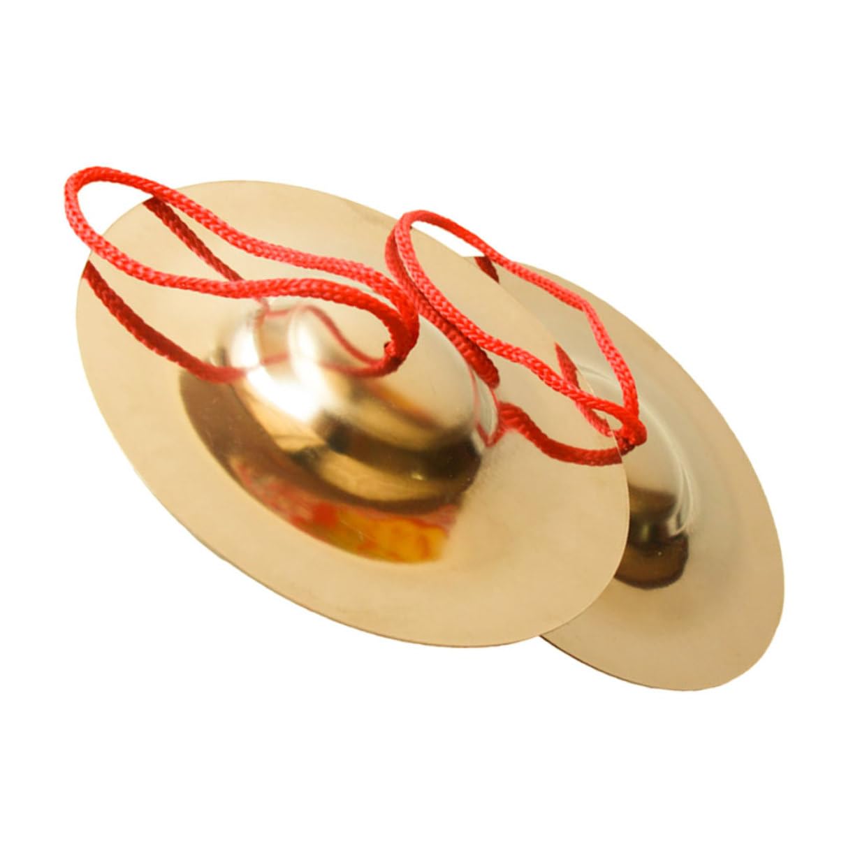 ibasenice 2 Pairs Professional Alloy Finger Cymbals Sound Chime Bells for Boys and Girls Child Cymbals Instruments Durable Dancing Props