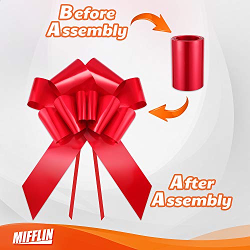 Mifflin MF-BOW30RD1BF28 Usa Big Car Bow (Matte Red, 30 Inch) Gift Bow, Giant Bow thumb #5