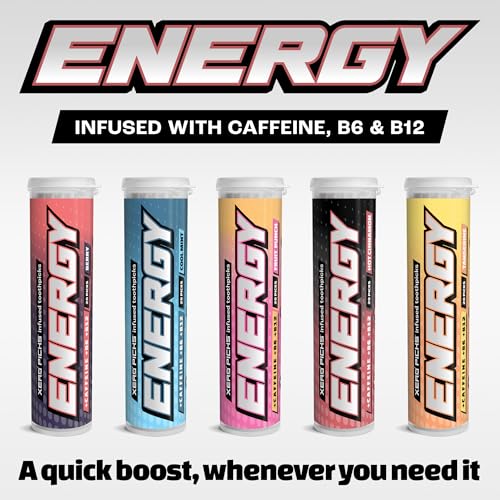 Image of Xero Picks Energy Infused Flavored Toothpicks with Caffeine, B12, and B6 (Limited Edition Variety, 5 Pack), Varieties