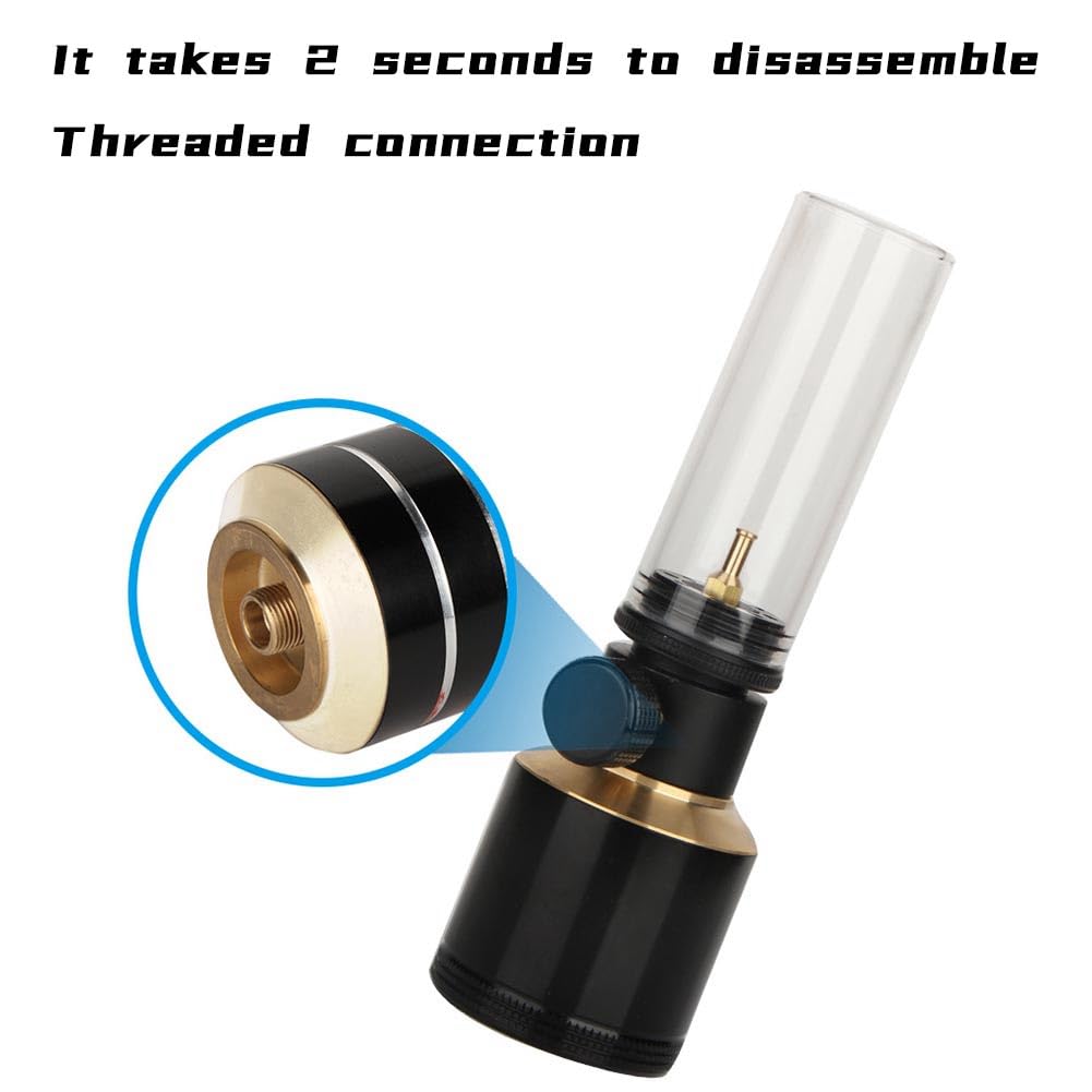 TsoLay Camping Gas Iamp Kerzenlampe mit leerer Dose, Atmosphäre, Gaslampe, Pferdelaterne, Outdoor, Gasbrenner, Zeltlampe, langlebig, einfach zu bedienen