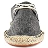 Kentti Men's Lace up Casual Canvas Slip on Flat Espadrilles Black 7 UK #2