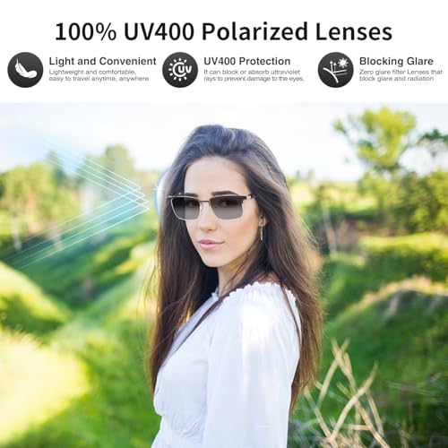 Image of AI Translation Smart Glasses for Men Women, Bluetooth Audio Sunglasses with Photochromic Lenses, Voice Assistant, Open Ear Lighweight Eyeware, Real-Time Translation, Supports 160+ Languages (Silver)