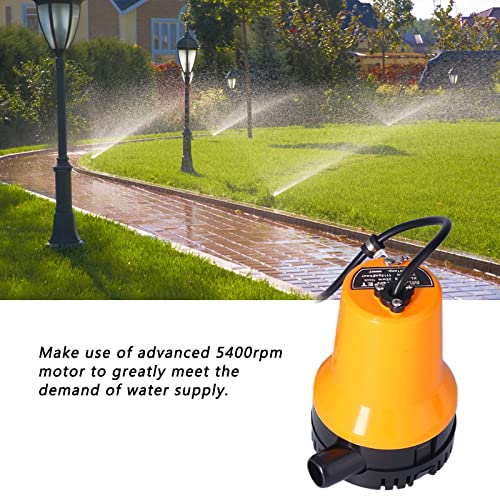 Bomba de porão elétrica, 12 V 5400 rpm bomba de porão submersível para barco para irrigação de asper