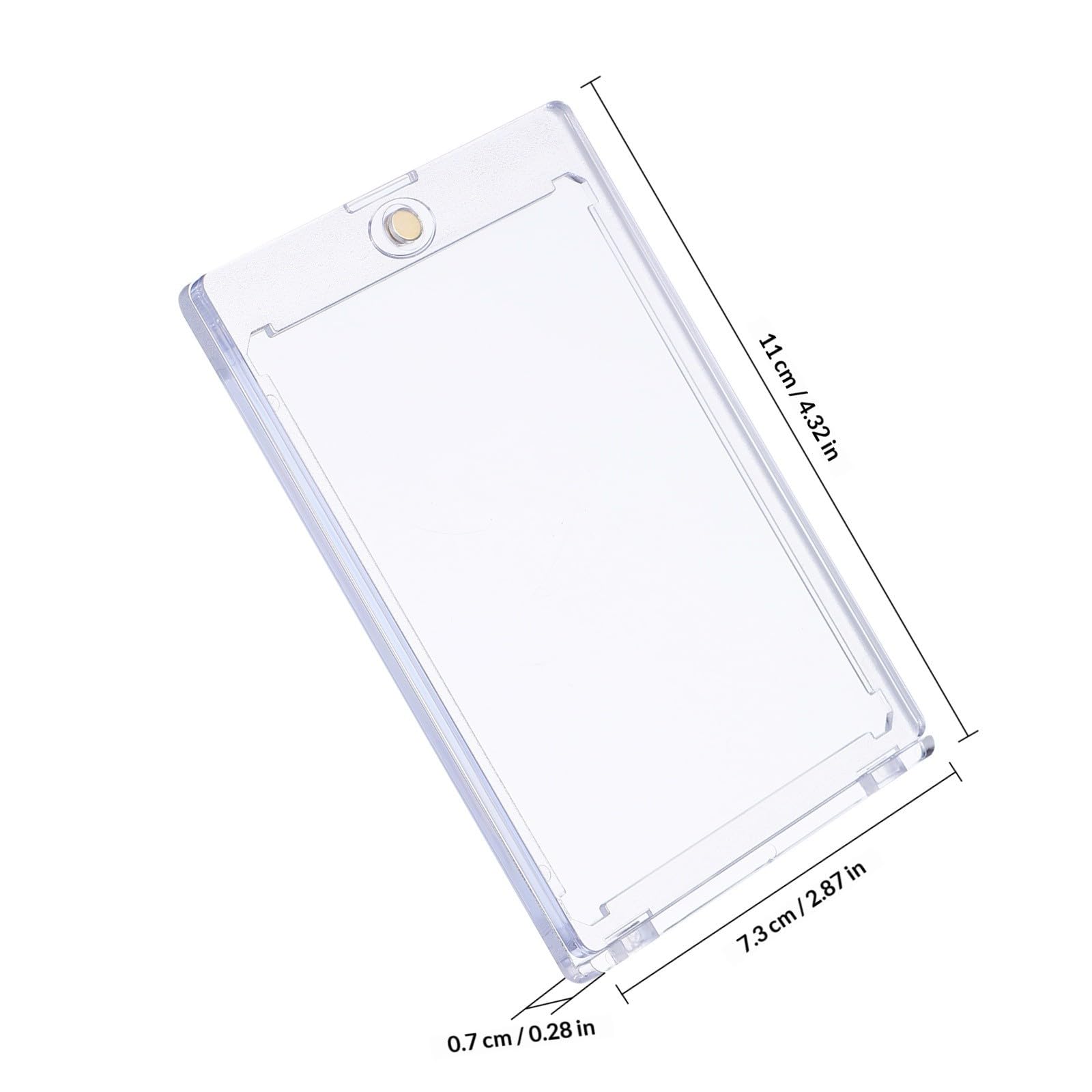 Uonlytech 18 Pollici Custodie Carte Magnetiche Rigide Ps Porta Carte Collezionabili Trasparente Protezione e Visibilità
