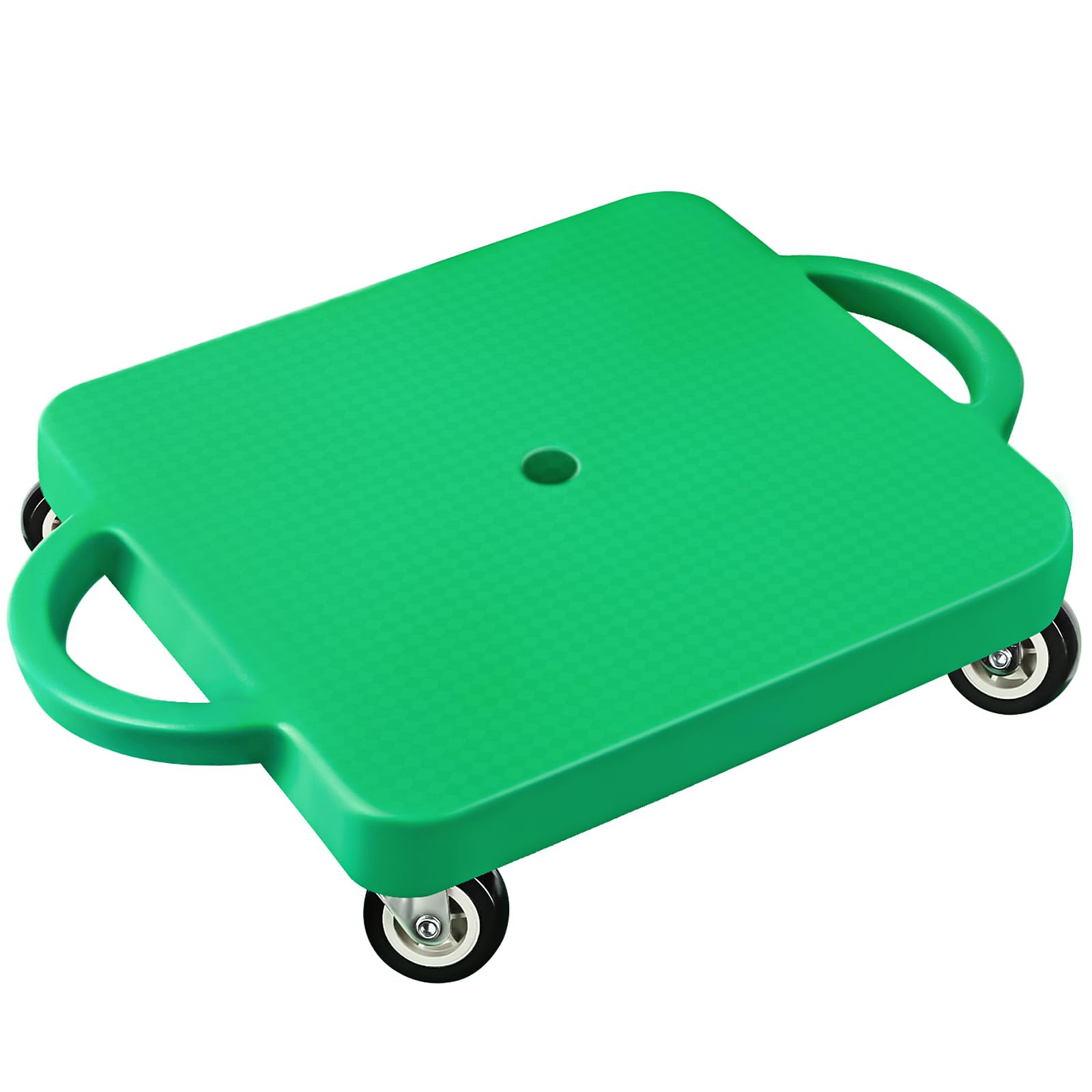 Kids Sitting Scooter Board with Handles Universal Wheels Swivel Casters Plastic Floor Surfer Sports Scooters with Rollers Autism Kids Sensory Scooter Board for Gym Class Physical Education Home Use