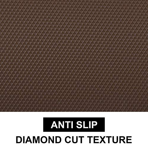 Image of SHOPPOFOBIX Fridge Mats, EVA Food Grade Washable Anti Slip Mat /Sheet for Fridge, Shelf Liner, Table, Kitchen Drawer mat (Brown)