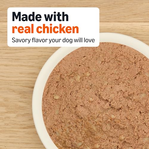 Image of Amazon Basics Wet Dog Food, Savory Loaf with Beef, Made with Real Beef and Chicken 13.2 oz can (Pack of 12)