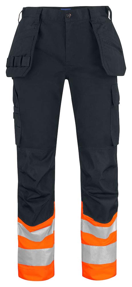 Tour de taille haute visibilité orange noir homme 646534 vêtement de signalisation