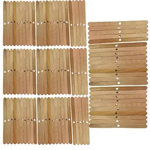 (Pack of 10) Wooden Candle Wick Holders, Candle Wicks Centering Device, Candle Wick Bars, Wick Holders for Candle Making, Wick Clips for Candles, Candle Centering Tool (10)