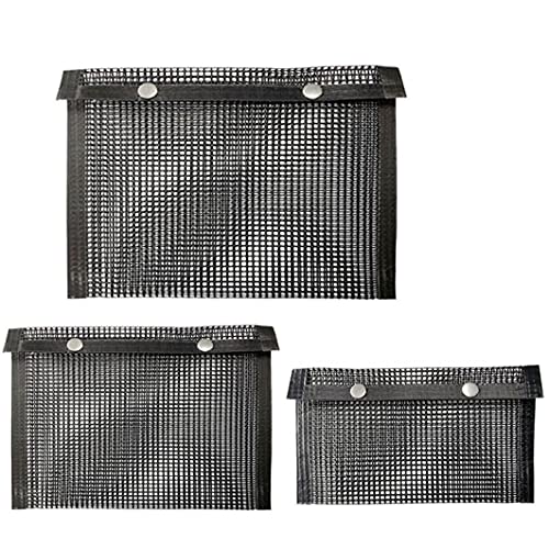 Allwiner Grill Mesh Bag No-Stick Mesh Grilling Bag Barbecue Hoge temperatuurbestendige Groentetas Zwart S, Barbecue-Grill Outdoor - Image 5