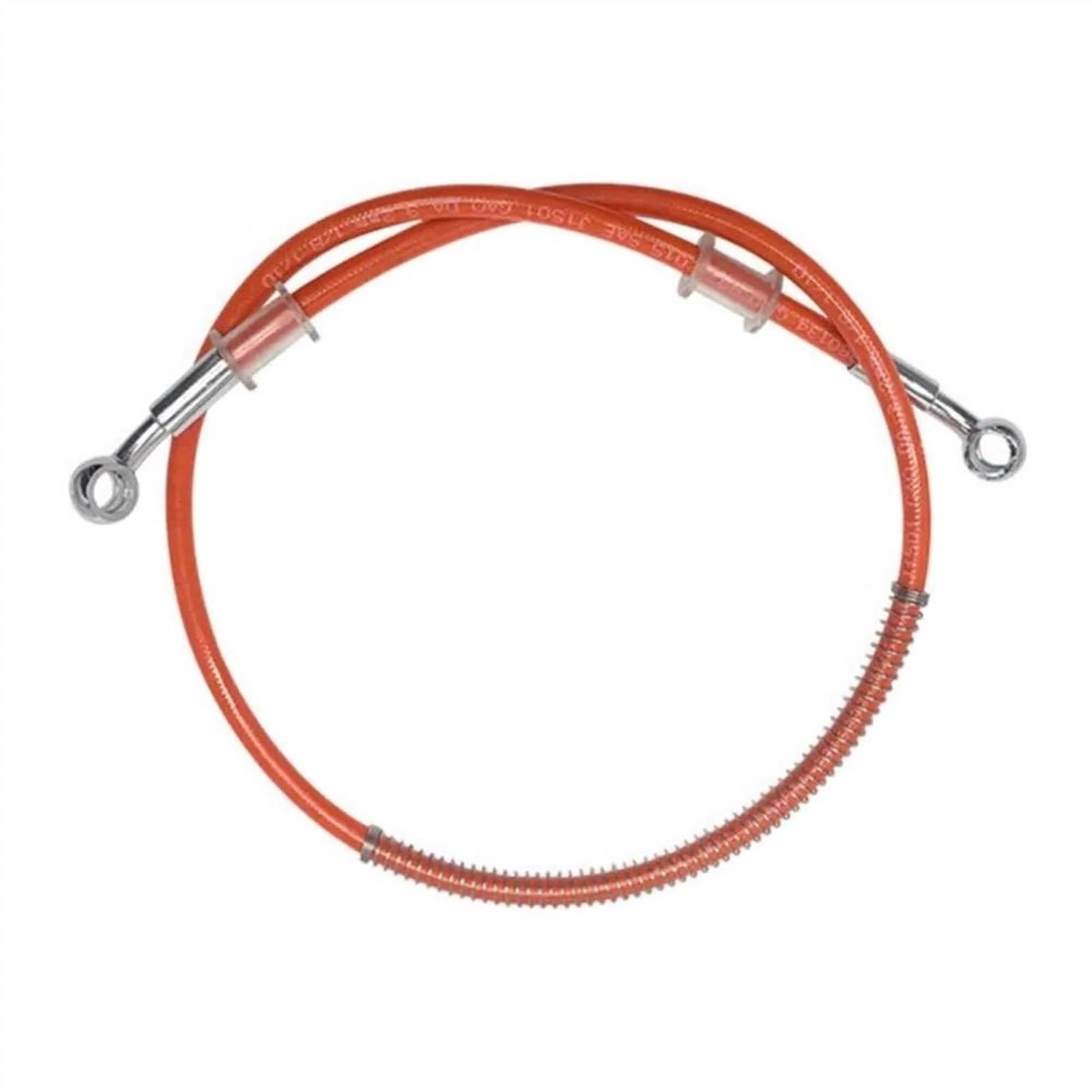 Ksxzw Orange Motorbike Part For Motorbike Universal Motorcycle Braided Brake Hose Line Steel Cable Hydraulic Pipe 200Cm(Orange)