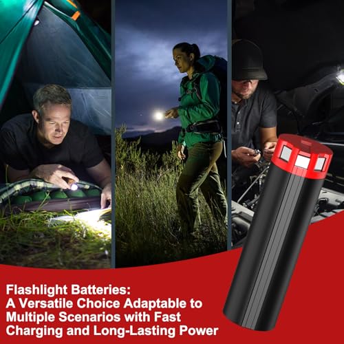 2 Pack 4V 3.5Ah USB Battery Replacement for Milwaukee Headlamp/Flashlight - image 7