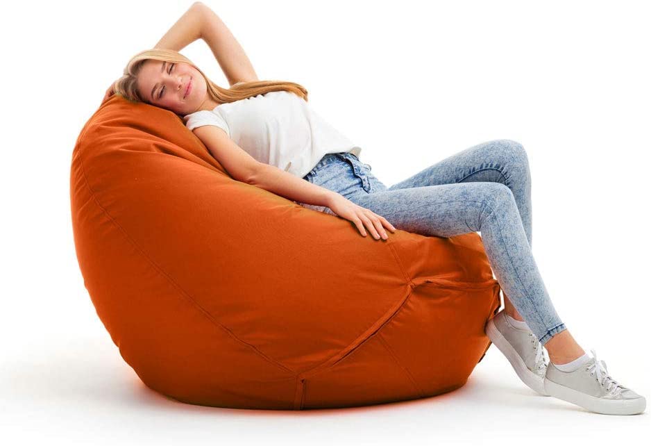 Sesamstraat Pino Zitzak Fauteuil Poef, Geel- Big Bertha Original NL