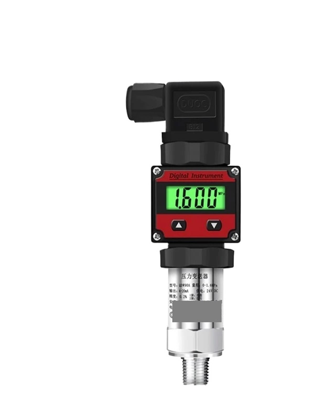 Trasmettitore di pressione digitale 4-20mA M20*1.5 Sensore trasduttore Alta precisione(0-2.5MPa)