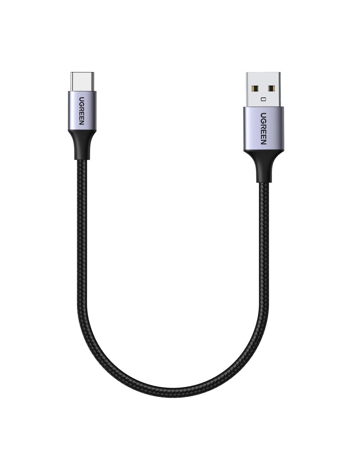 UGREENType C Cable 0.25M USB C Cable Nylon Braided Fast Charging USB Cord Charger Wire for Samsung Galaxy S24, M13, Pixel 8, Redmi Note, iPad Pro 2022, MacBook Pro, Nintendo Switch, Huawei, PS5, etc