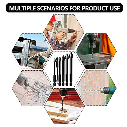 6 pezzi punte professionali da trapano per