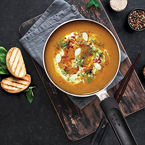 Image of Milton Pro cook Granito Saucepan with Bakelite Handle, 14 cm, Aluminium Tea and Milk Pan, Boiling Pot, Non-Induction, 2 Years Warranty