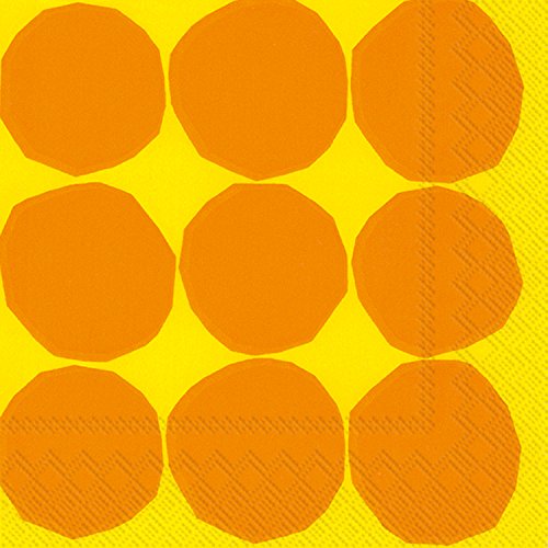Marimekko - Cocktail Tovaglioli Kivet Yellow 25 x