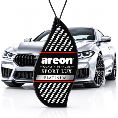 Image of AREON Sport Lux PLATINUM Paper Hanging Car Air Freshener - Pack of 12