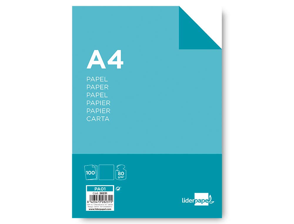 liderpapel PA01 Paper – Pack of 100 Sheets