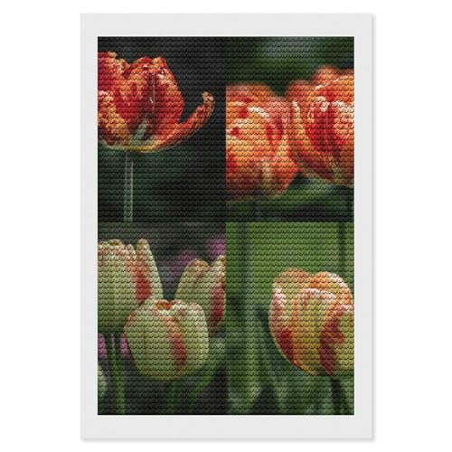 Kit diamant 5D fleurs jardin : l'art fait main facile sans rater