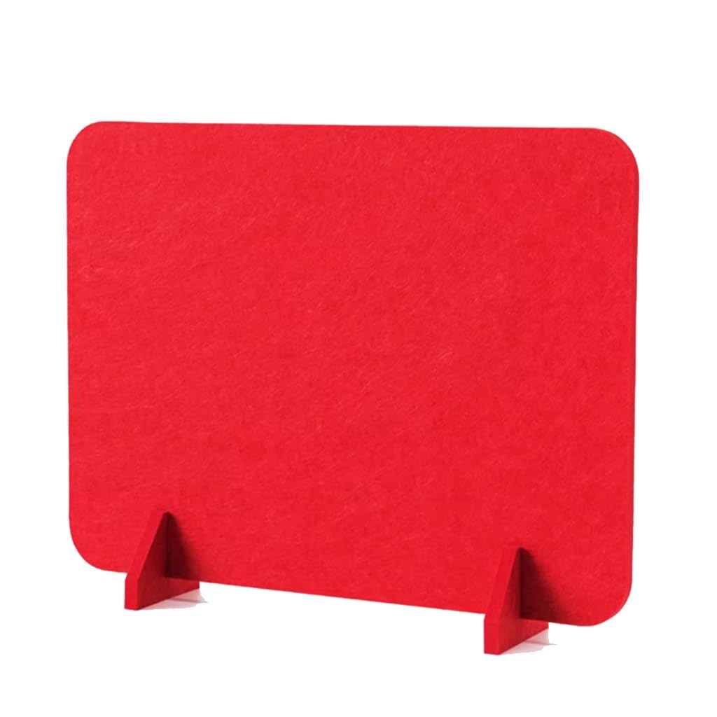 LWJSOCP Soundproof Acoustic Desk Partition Panel for Office and Classroom Privacy Freestanding Noise Reducing Divider Rosso 40x50cm