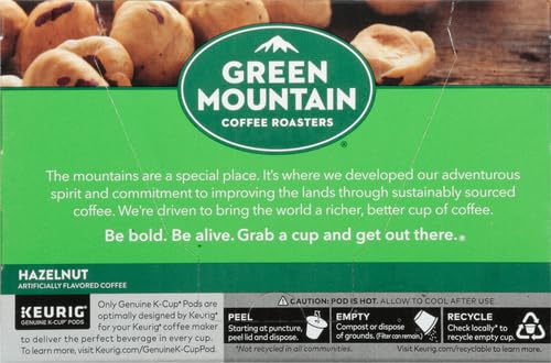 Image of Green Mountain Coffee Roasters Hazelnut Keurig Single-Serve K-Cup pods, Light Roast Coffee, 12 Count