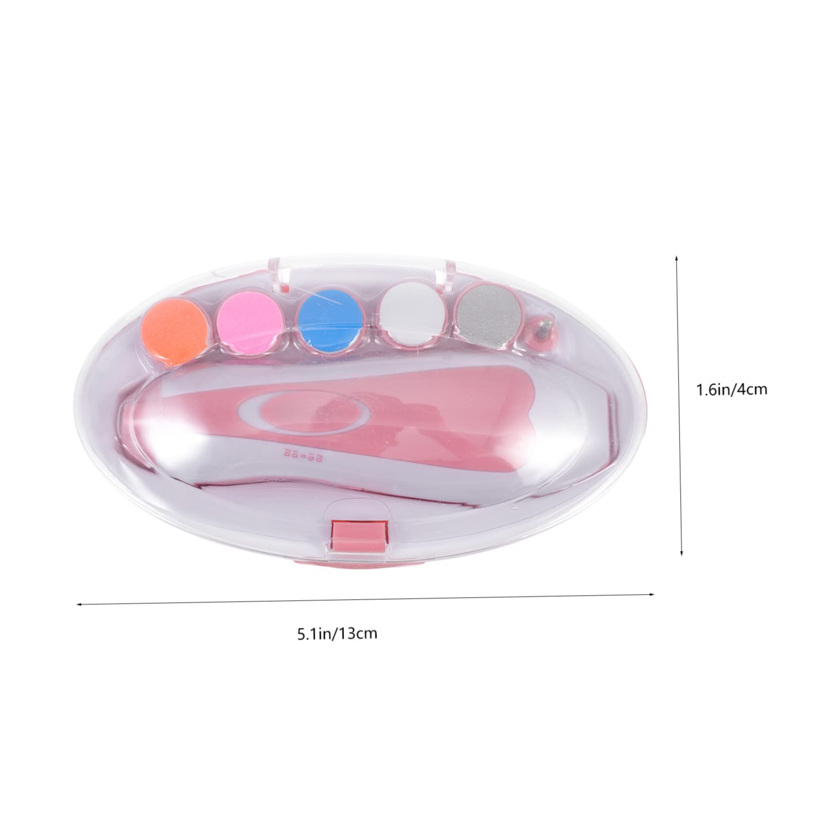 Toddmomy Baby Nail File Set Electric Nail Polisher for Boys and Girls Compact Pedicure Tool Easy to Use Manicure Polisher Long-Lasting