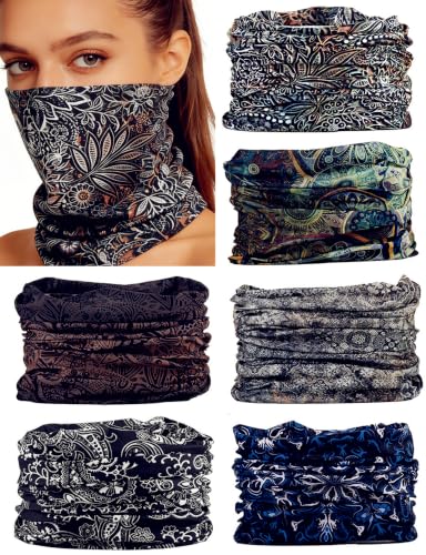 6-PCS-Summer-UV-Protection-Multi-functional-Headband-Neck-Gaiter-Head-Wrap 6 PCS Summer UV Protection Multi-functional Headband Neck Gaiter Head Wrap - Image 1